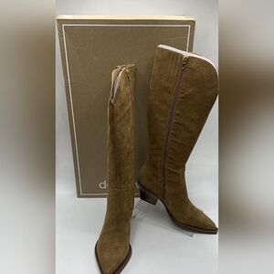 Women's Dolce Vita Light Brown Ramsay Tall Suede Boots Size 7M